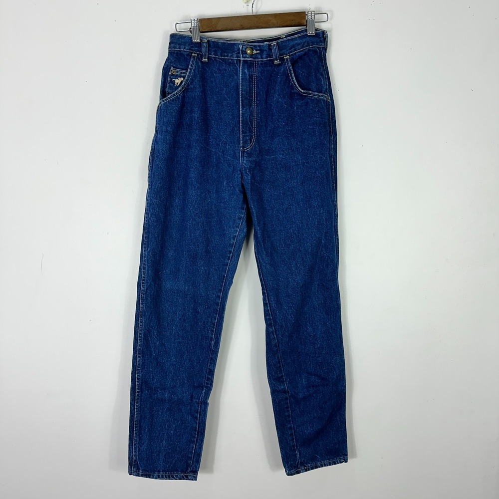 Wrangler Jeans 13 High Rise Vintage‎ 90s Y2K Mom Straight Tapered Rigid Denim